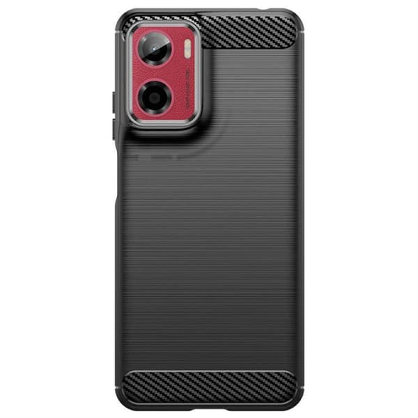 Børstet silikondeksel til Motorola Moto G05 - Sort