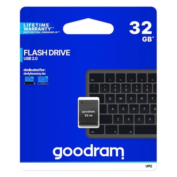 GOODRAM 32GB UPI2 MiniDrive USB 2.0 - Musta