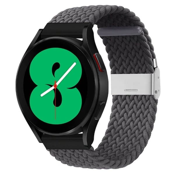 Flettet Elastisk urrem til Samsung Galaxy Watch 4 (44mm) - skygr