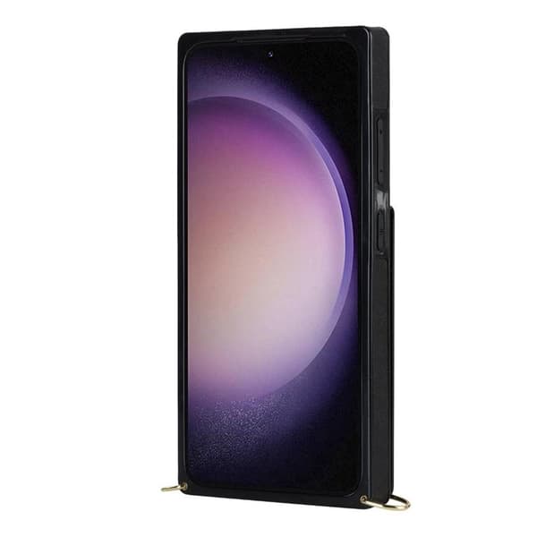 Zipper halskæde cover til Samsung Galaxy S24 Plus - Sort