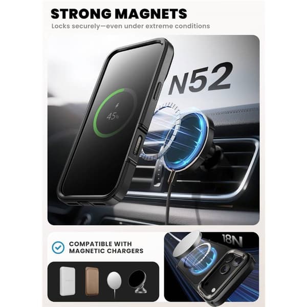 i-Blason Ares Flip deksel til Apple iPhone 17 Pro Max - Black