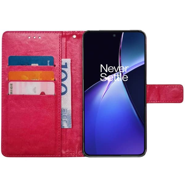 Wallet cover 3-kort til OnePlus Nord CE4 Lite - Lyserød