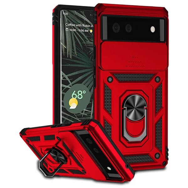 Jazz 3i1 deksel til Google Pixel 8a - RÃ¸d