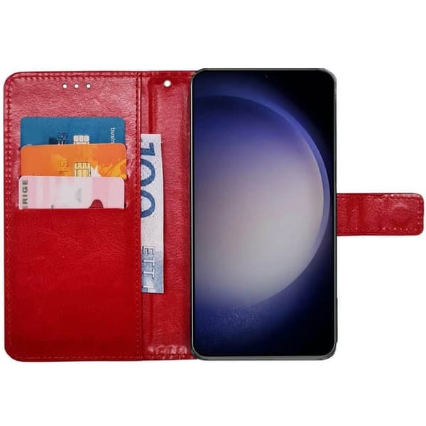 Wallet cover 3-kort til Samsung Galaxy S23 Plus - Rød