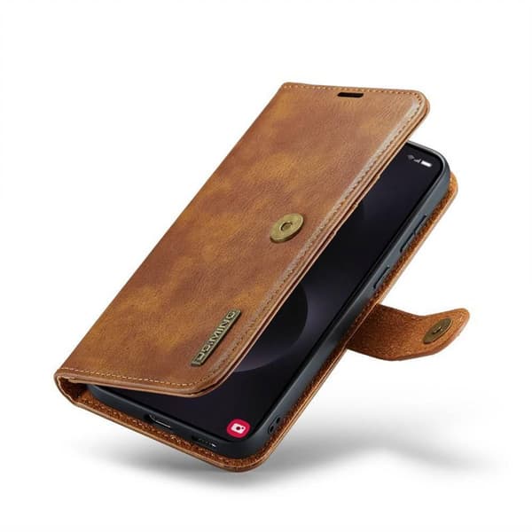 Wallet DG-Ming 2i1 til Samsung Galaxy S25 Edge - Brun