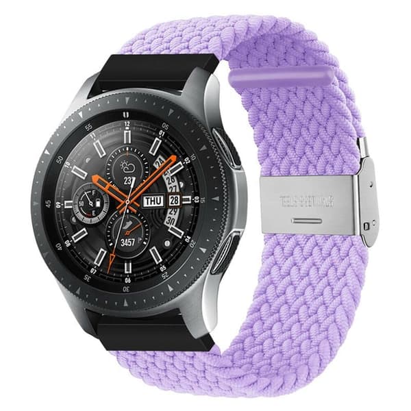 Flettet Elastisk urrem til Samsung Galaxy Watch 46mm - lightpurp