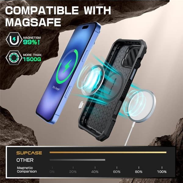 SUPCASE UB Mag XT deksel til Apple iPhone 16 - Tilt