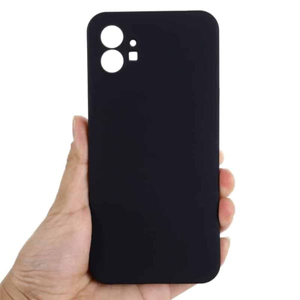 Liquid silikone cover til Nothing Phone (1) - Sort