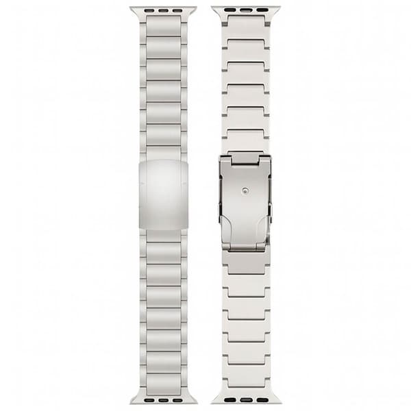 BEAD Titanium urrem til Apple Watch SE 3 (44mm) - Sølv