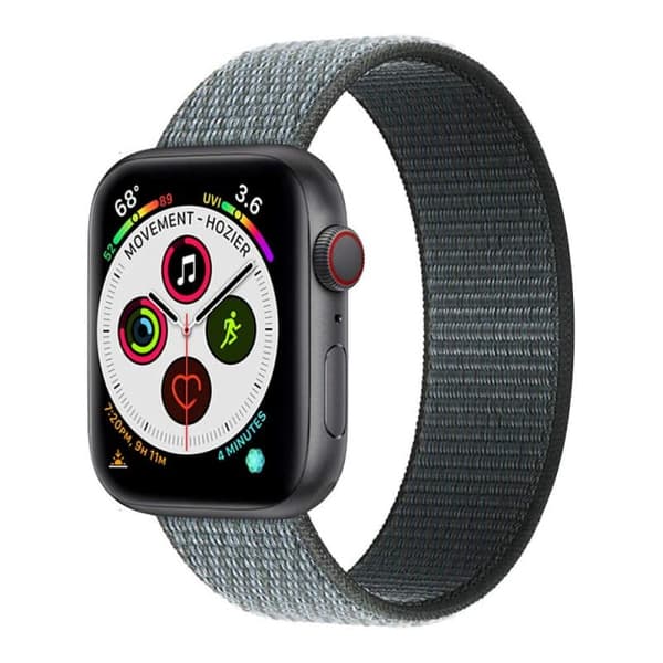 Nylon Urrem til Apple Watch 5 (40mm) - Storm Grey