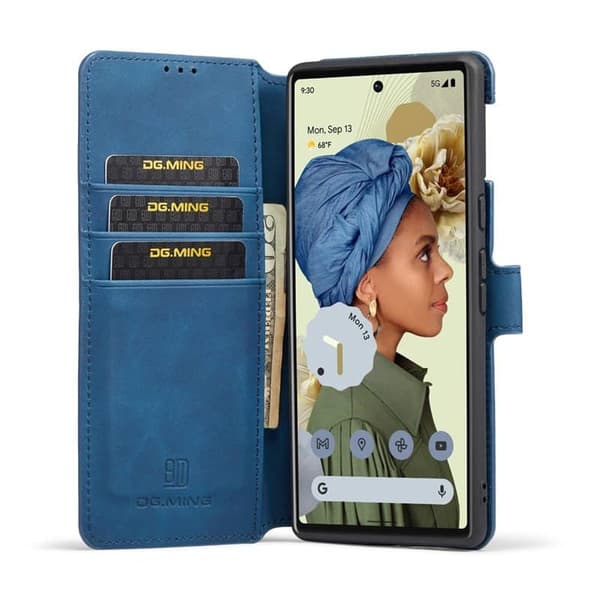 DG-Ming mobilfodral 3-kort till Google Pixel 6 Pro - Blå