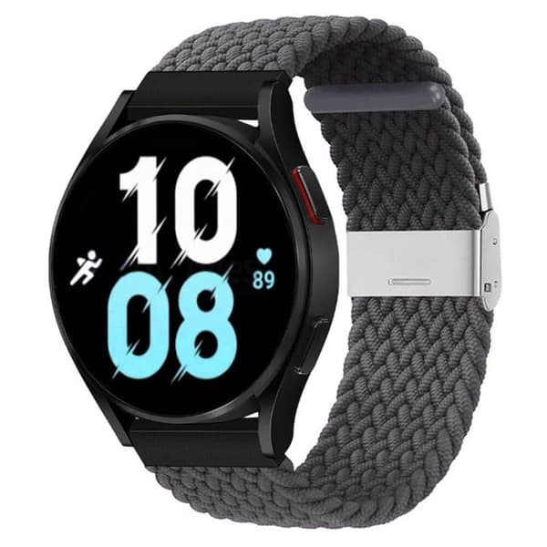 Flettet Elastisk urrem til Samsung Galaxy Watch 5 (44mm) - skygr