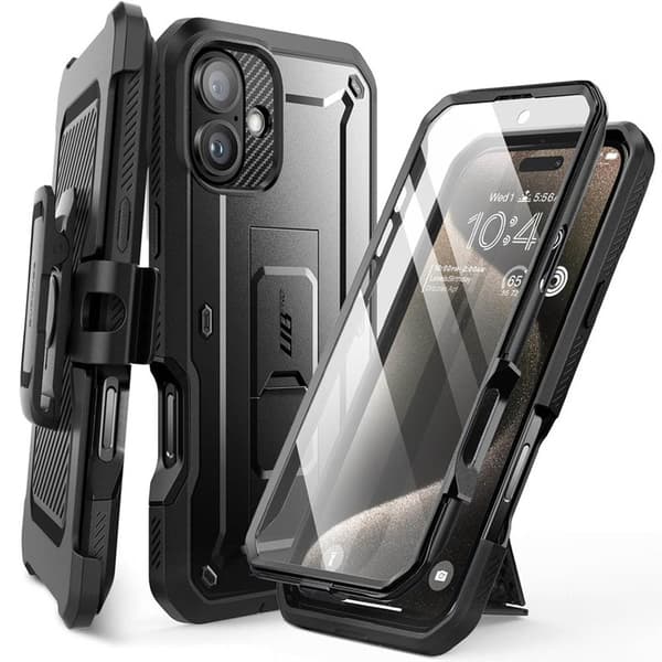 SUPCASE UB Pro cover til Apple iPhone 16 - Sort
