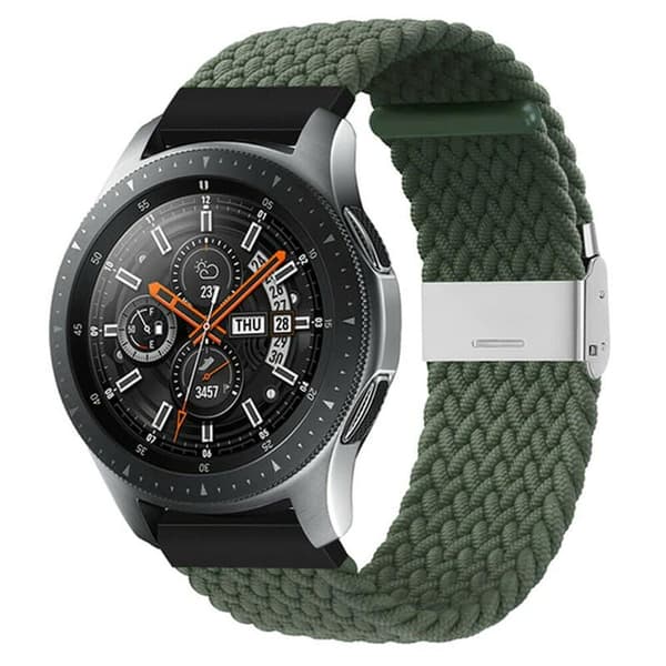 Flettet Elastisk urrem til Samsung Galaxy Watch 46mm - Army