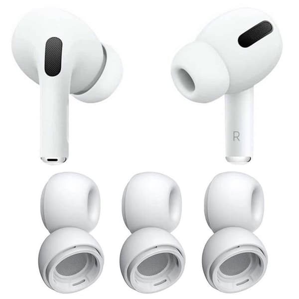 Ãreputer 6-pak (L) til Apple AirPods Pro 2 - Hvit