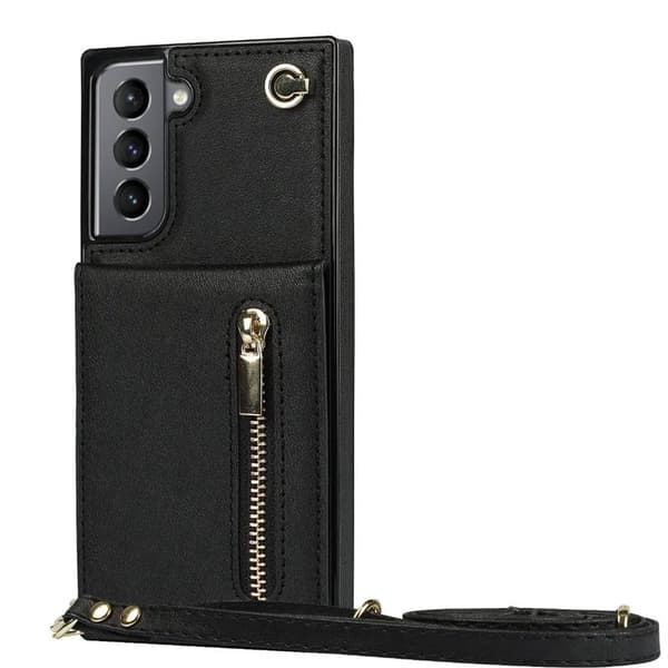 Zipper halskÃ¦de etui til Samsung Galaxy S22 Plus - Sort