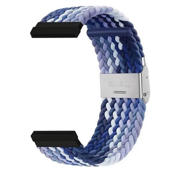 Flettet elastisk klokkereim til Fitbit Versa 3 - Gradient blue