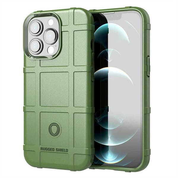 Rugged Shield skal till Apple iPhone 12 Pro Max - Army