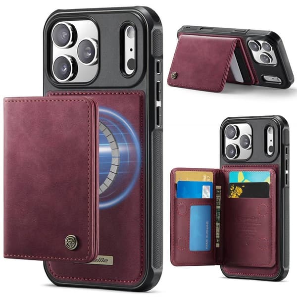 CaseMe C69 2i1 cover til Apple iPhone 17 Pro - Crimson red