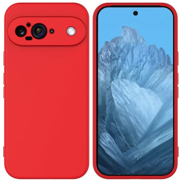 Liquid silikondeksel til Google Pixel 9 - China Red