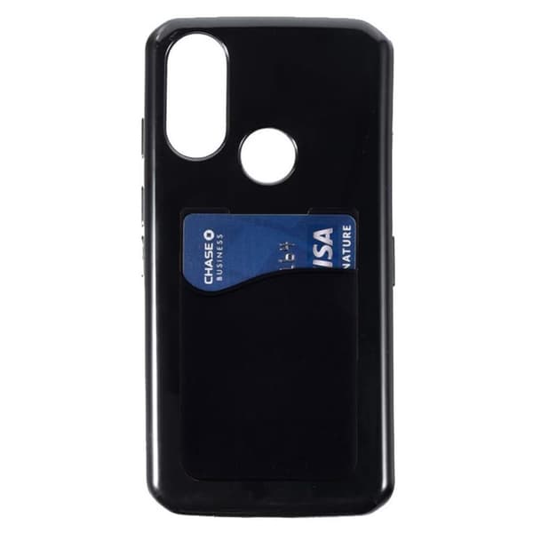 Silikone cover med kortholder til CAT S62 Pro - Sort