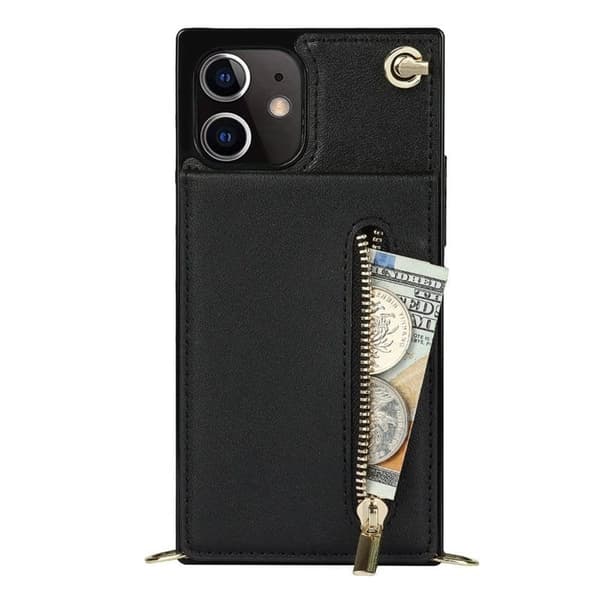 Zipper halskjede deksel til Apple iPhone 12 Mini - Sort