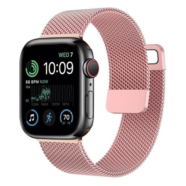 Split milanese urrem til Apple Watch SE 2022 (44mm) - LyserÃ¸d