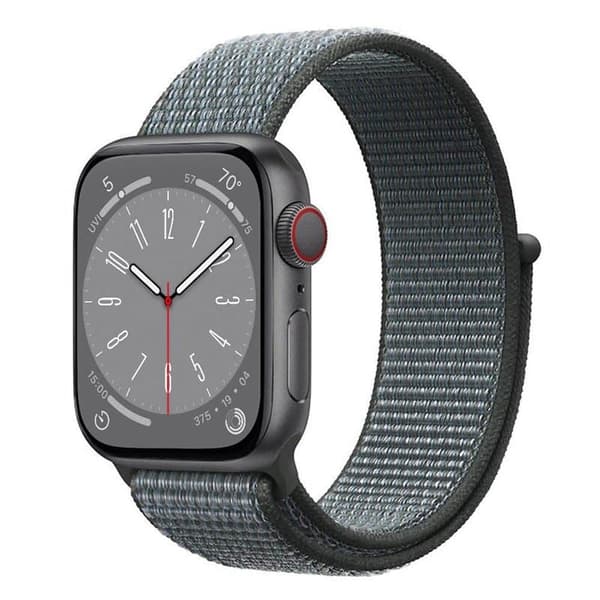 Nylon Urrem til Apple Watch 9 (41mm) - Storm Grey