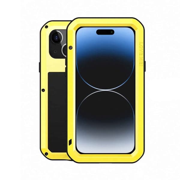 LOVE MEI Powerful cover til Apple iPhone 15 Plus - Gul