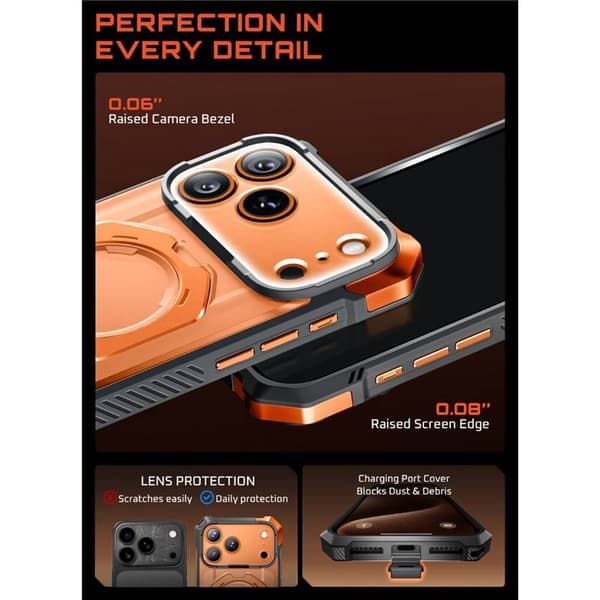 SUPCASE UB Grip cover til Apple iPhone 17 Pro - Coral