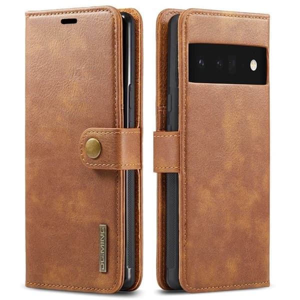 Wallet DG-Ming 2i1 til Google Pixel 6 Pro - Brun