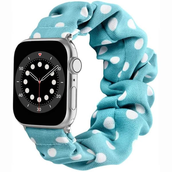 Scrunchie Elastic Urrem til Apple Watch 6 (40mm) - Bluedot