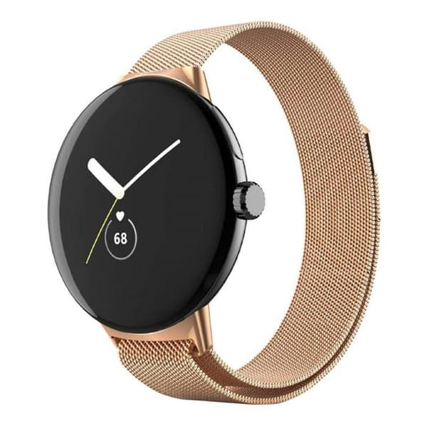 Milanese magnetisk urrem til Google Pixel Watch - Rosè