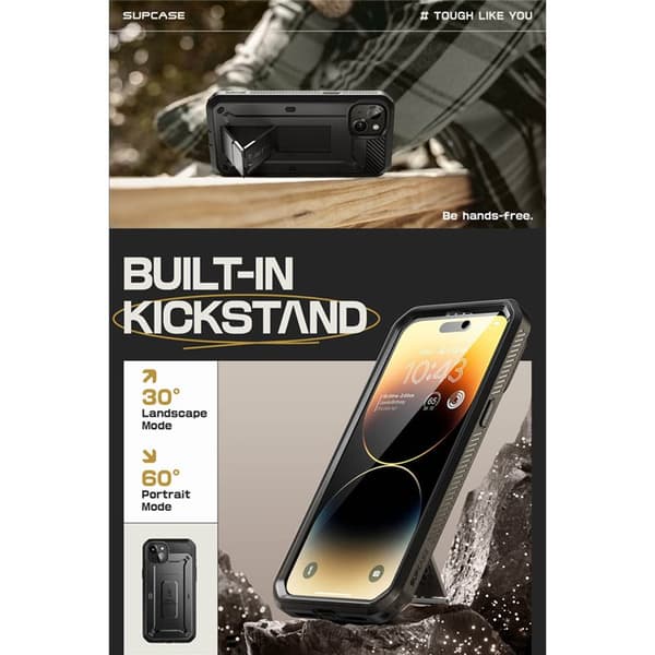 SUPCASE UB Pro deksel til Apple iPhone 15 - Svart