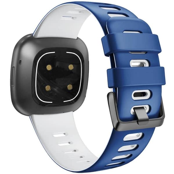 Twin Sport urrem til Fitbit Sense - BlÃ¥/hvid