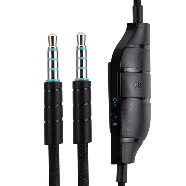 Hovedtelefon lydkabel med lydstyrkefunktion til Logitech G33s 7.