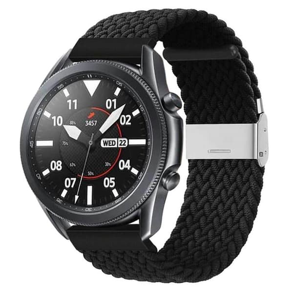 Flettet Elastisk urrem til Samsung Galaxy Watch 3 (41mm) - Sort