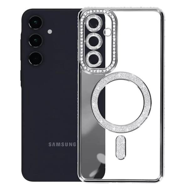 Diamond bling MagSafe cover til Samsung Galaxy A26 5G - Sort