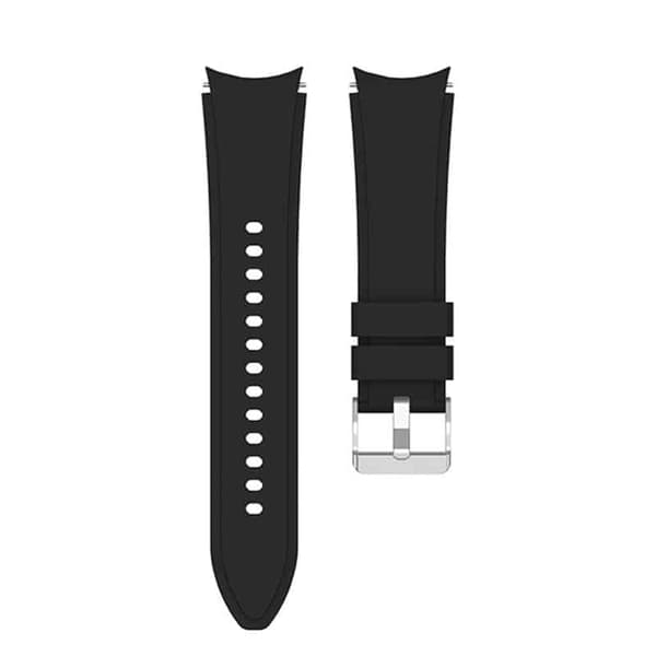Silikone urrem No-Gap til Samsung Galaxy Watch 4 (44mm) - Sort