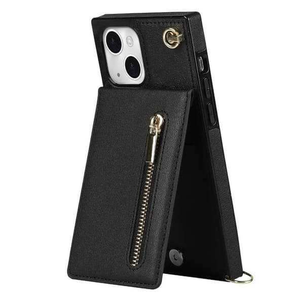 Zipper halskæde etui til Apple iPhone 13 Mini - Sort