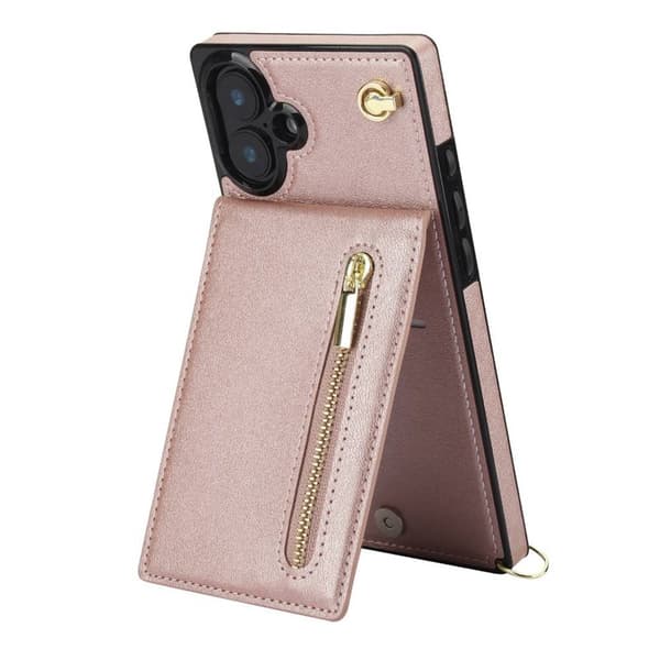 Zipper halskÃ¦de cover til Apple iPhone 16 Plus - Rose