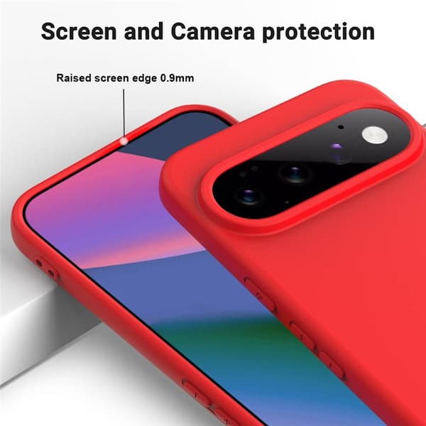 Liquid silikondeksel til Google Pixel 11 Pro XL - Rød