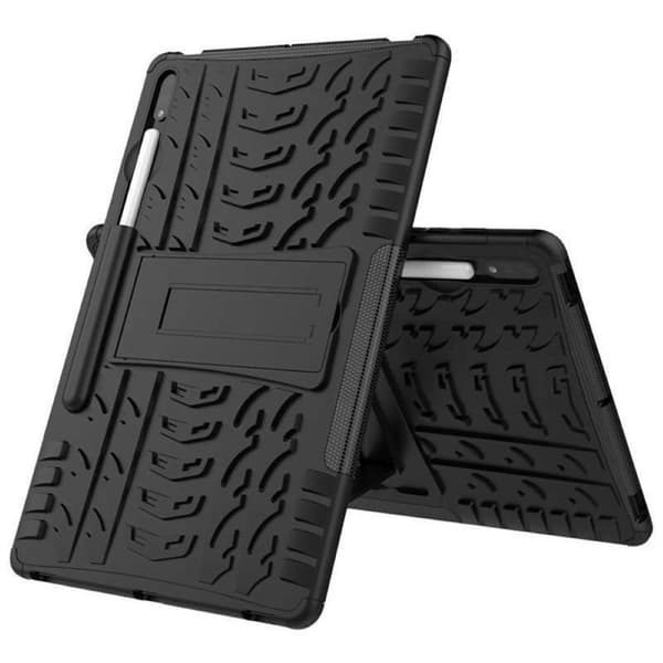 Tabletcover med stativ til Samsung Galaxy Tab S7 FE - Sort