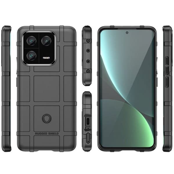 Rugged Shield cover til Xiaomi 13 - Sort