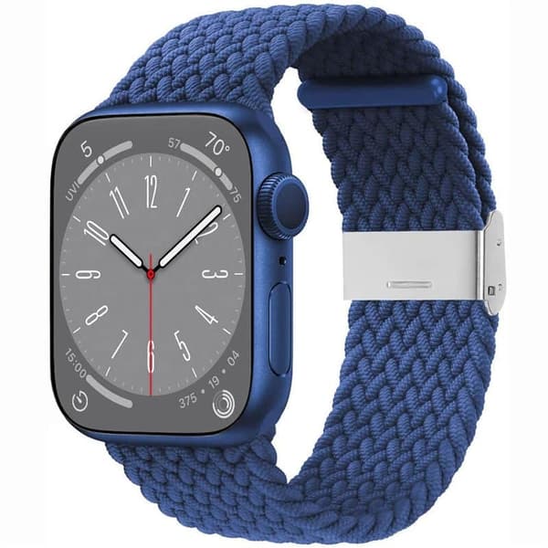 Flettet Urrem til Apple Watch 9 (45mm) - Blue