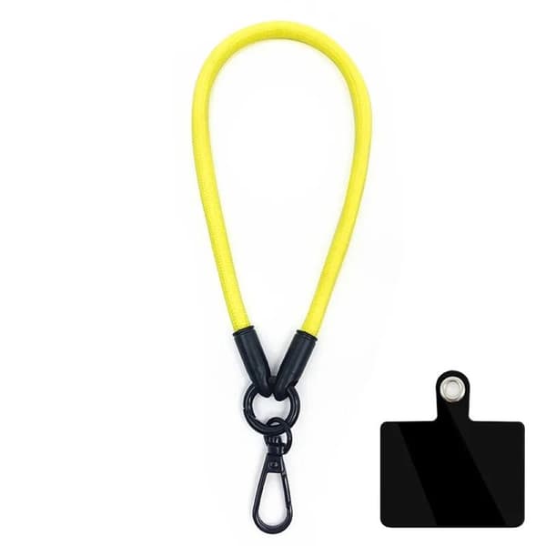 Handledsrem 10mm med fästbricka - Gul