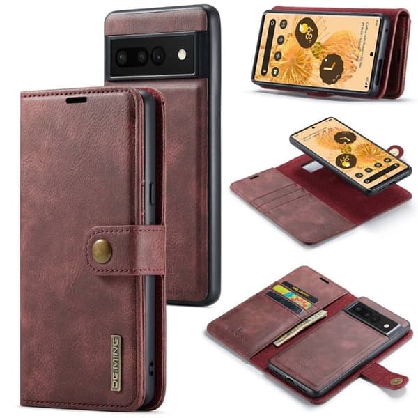 Wallet DG-Ming 2i1 til Google Pixel 8 Pro - RÃ¸d