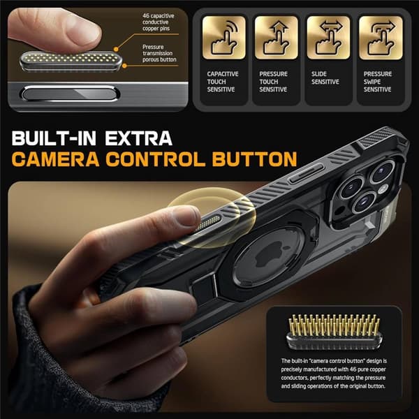 SUPCASE UB Grip cover til Apple iPhone 16 Pro Max - Sort