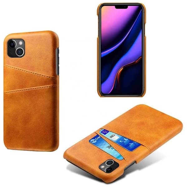 Retro cover med slots til Apple iPhone 14 Plus - Gul