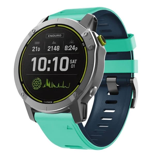 Twin kellon ranneke Garmin Endoro - Minttu/Sininen